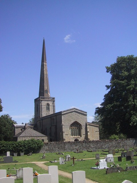 St Mary’s Church and churchyard in the historic part of Kidlington