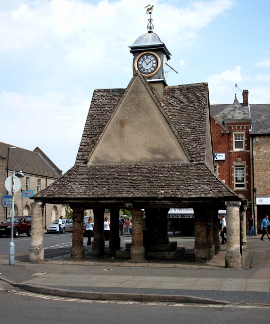 The historic Buttercross market building in the centre of Witney